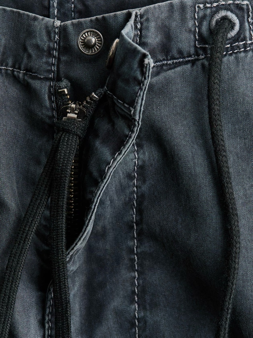Kelly Wearstler x H&M SOLD OUT colab Women's Washed Charcoal Drawstring Trousers - Picture 7 of 7